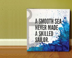 product #5: smooth sea quoted canvas